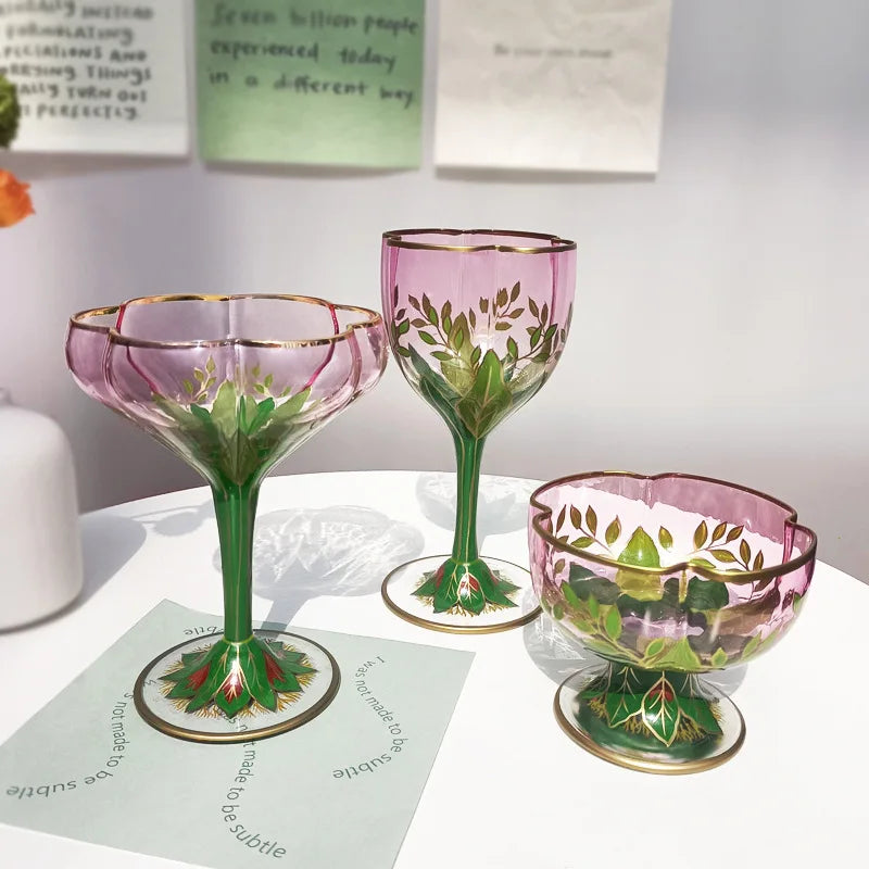 Medieval Elegance Crystal Goblet Set