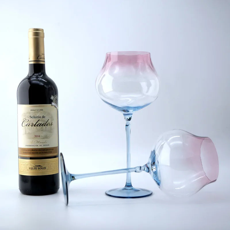 Elegant Gradient Wine Glass Set