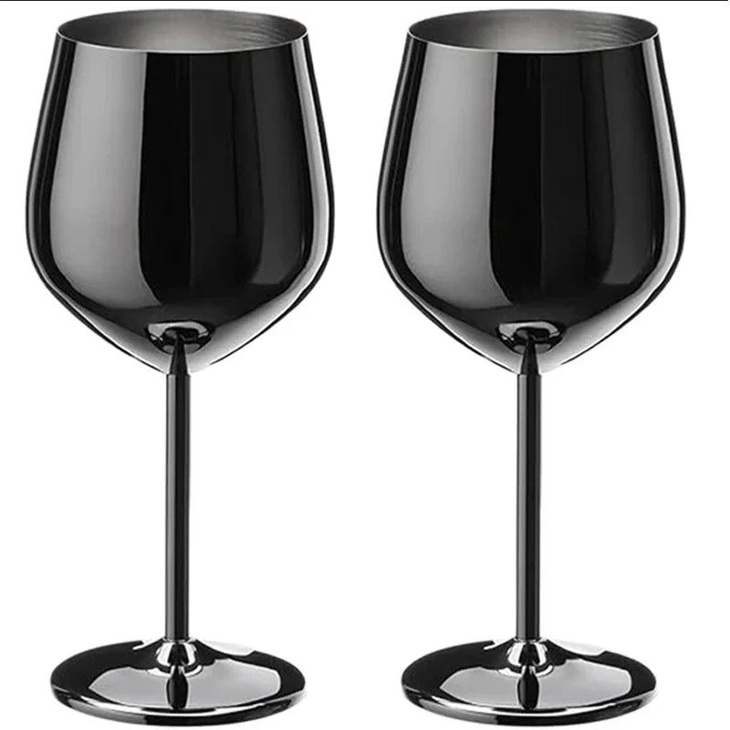 Elegant Stainless Steel Wine Goblet
