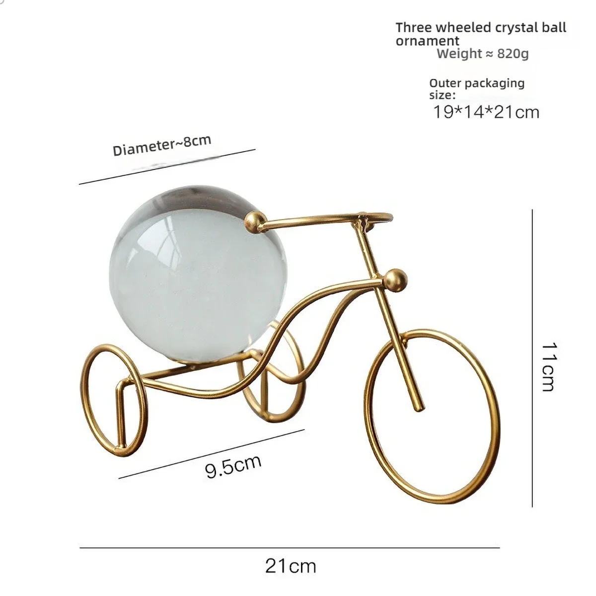 Golden Crystal Decor Set