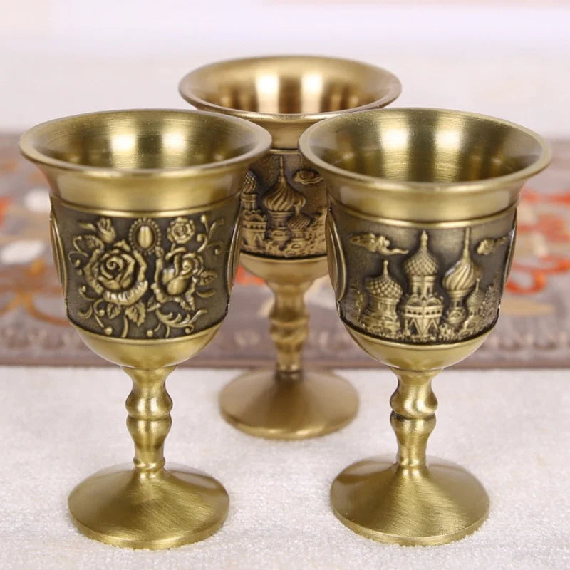 Vintage Bronze Shot Glass