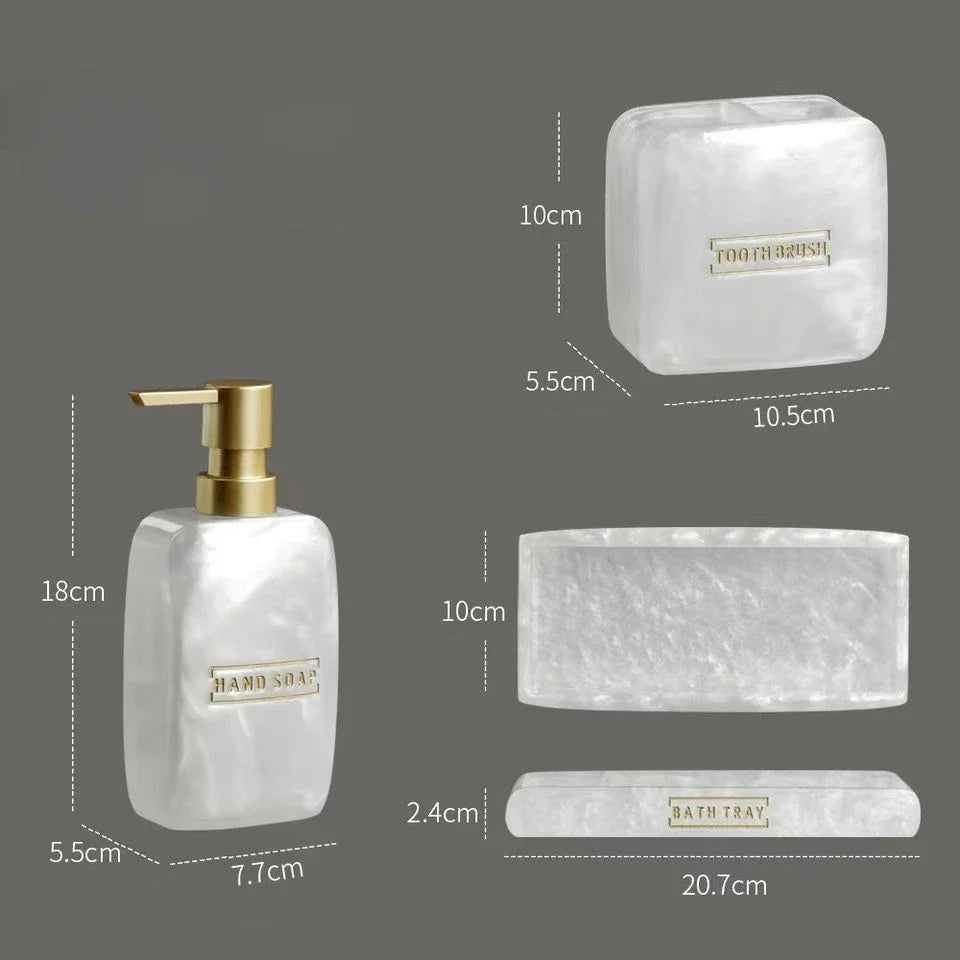 Elegant Bathroom Dispenser Set
