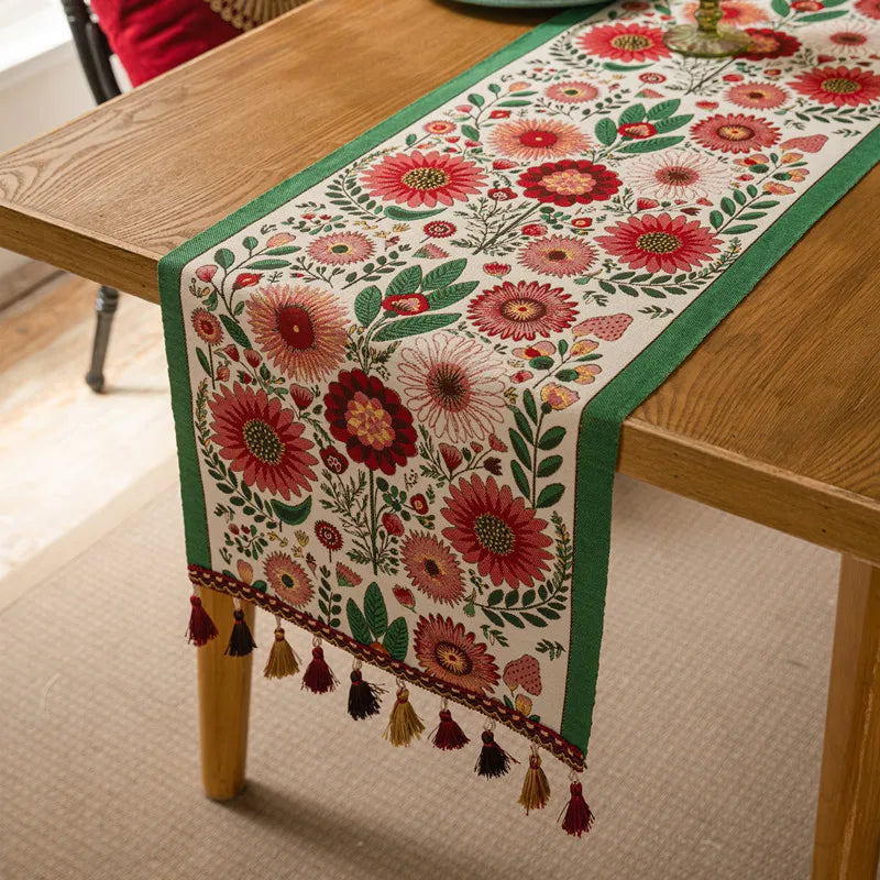 Vintage Floral Table Runner