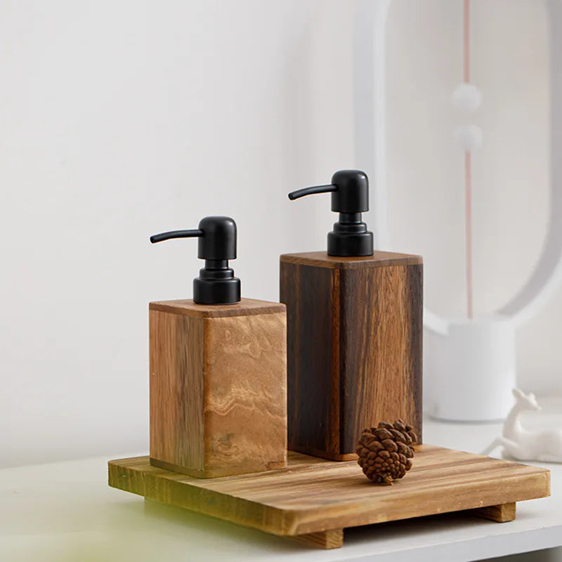 Elegant Wooden Soap Dispenser