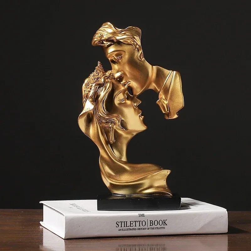 Elegant Lovers Resin Sculpture