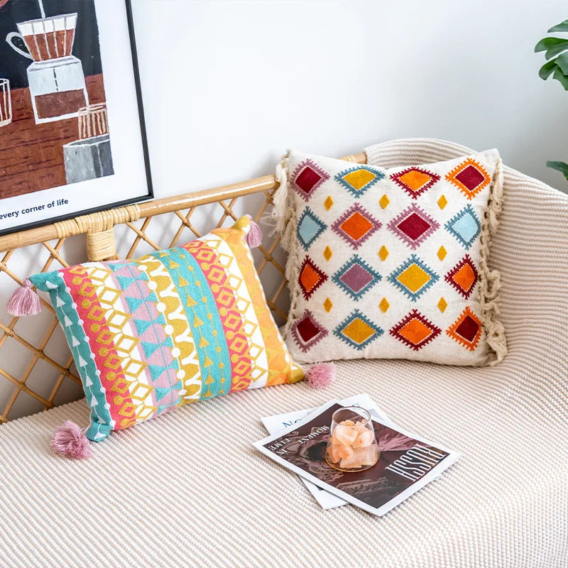 Nordic Ethnic Cotton Pillow Cover
