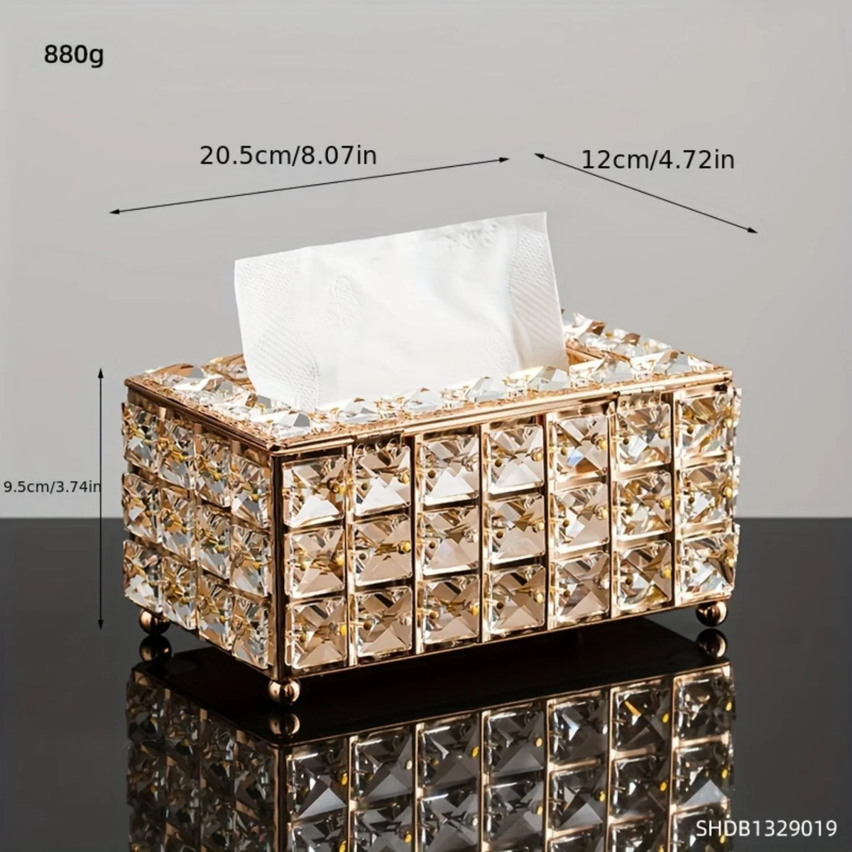 Elegant Crystal Tissue Box