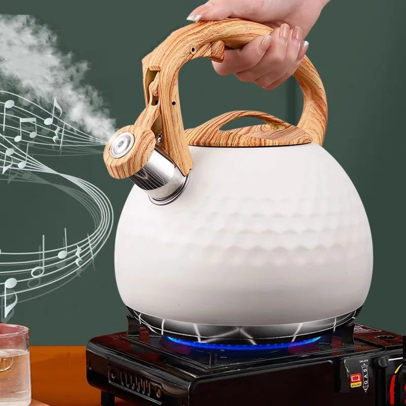 Elegant Hammered Whistling Kettle