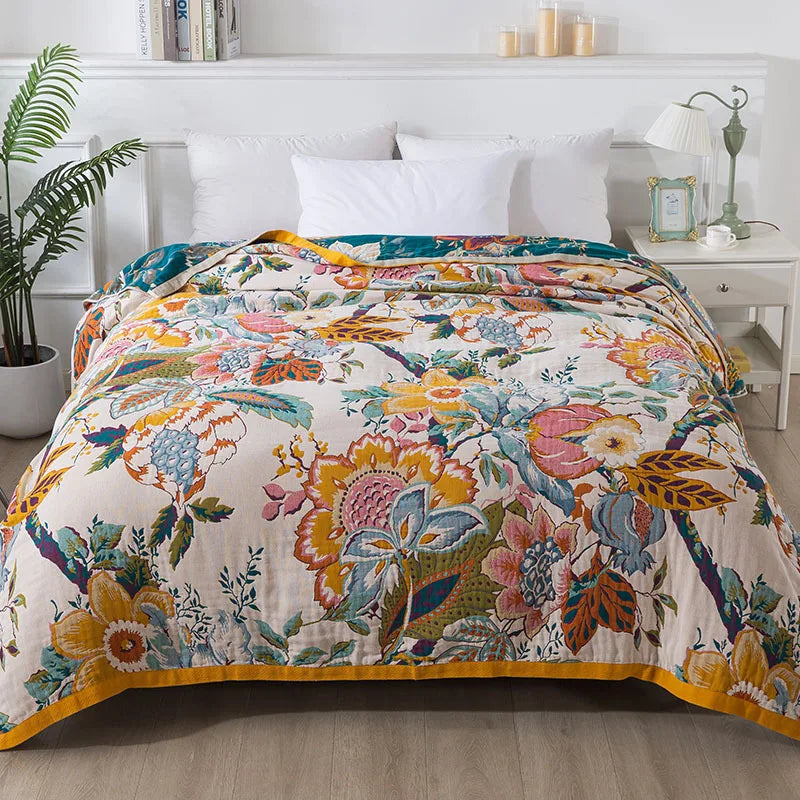 Boho Cotton Throw Blanket