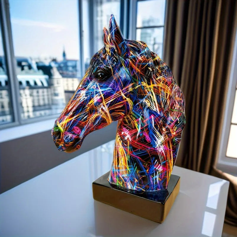 Vibrant Graffiti Animal Sculpture