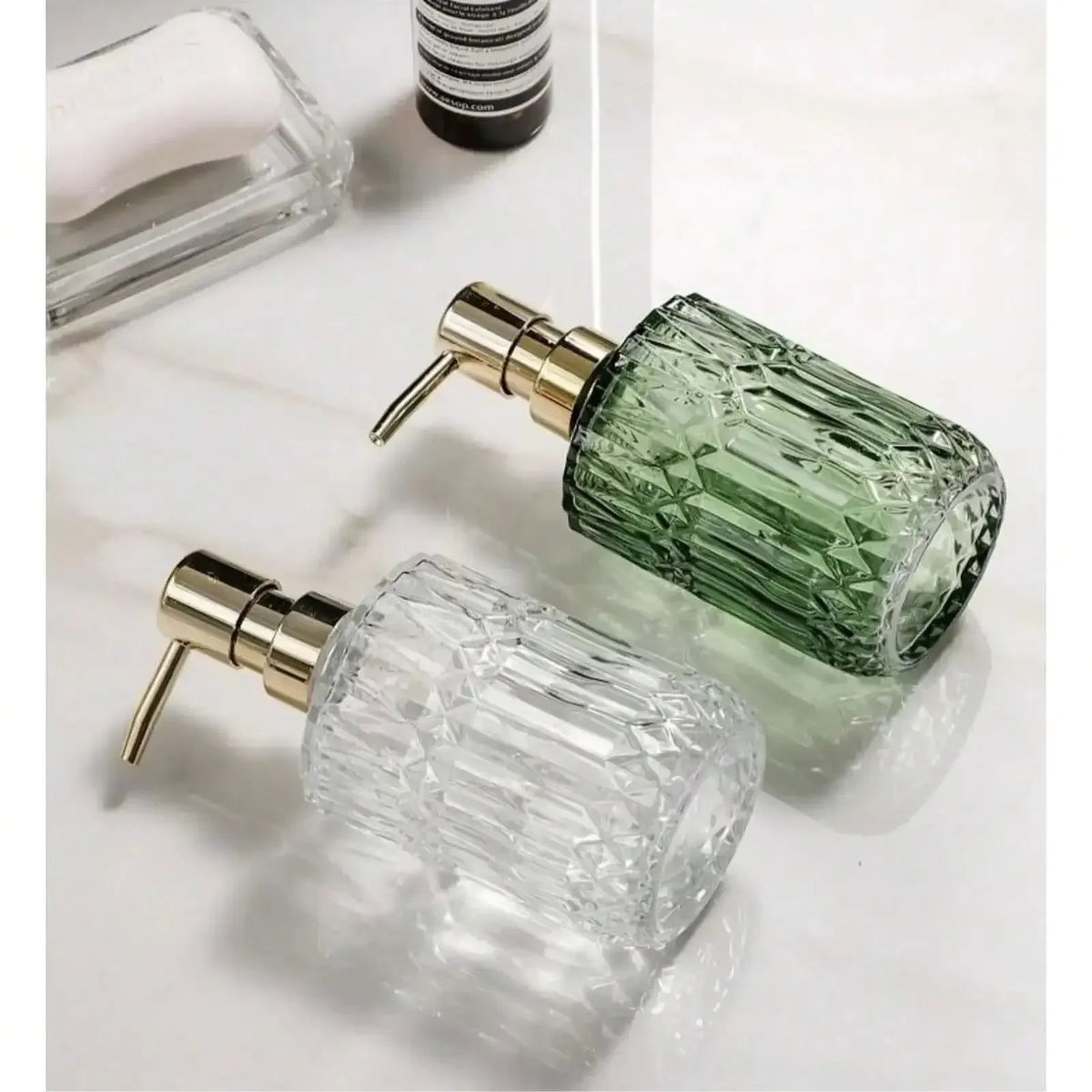 Elegant Glass Soap Dispenser 400ml
