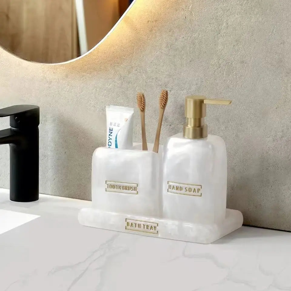 Elegant Bathroom Dispenser Set