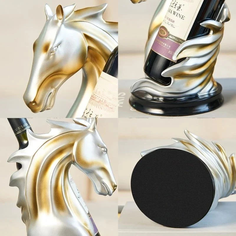 Elegant Horse Wine Holder