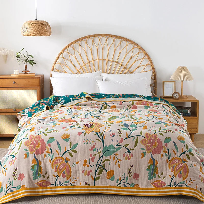 Boho Cotton Throw Blanket