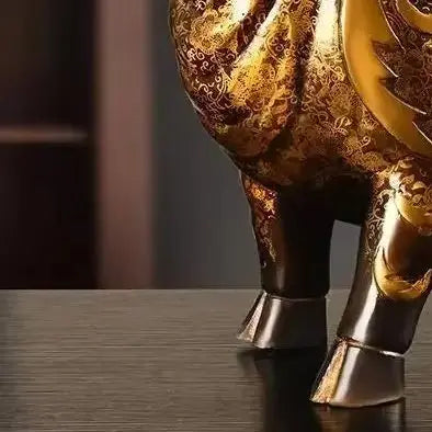 Copper Feng Shui Bull Ornament