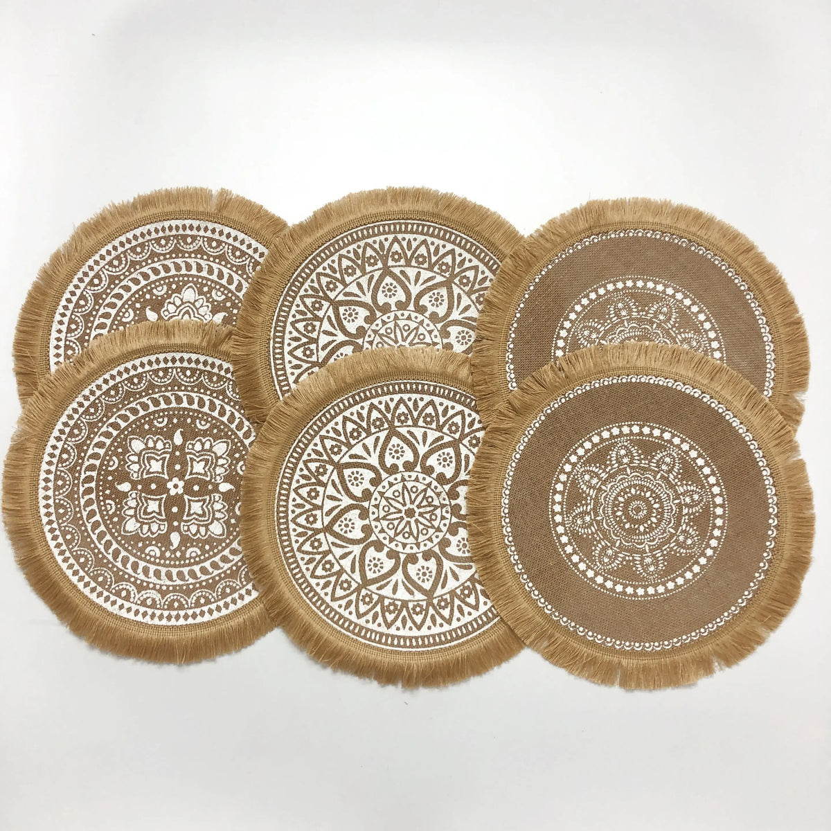 Boho Chic Jute Placemats Set