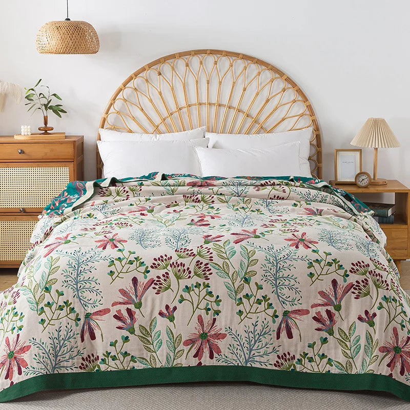Boho Cotton Throw Blanket