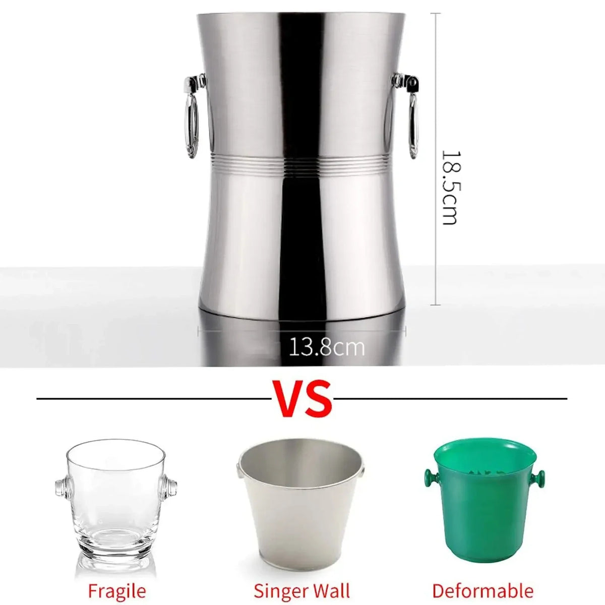 Elegant Insulated Ice Bucket