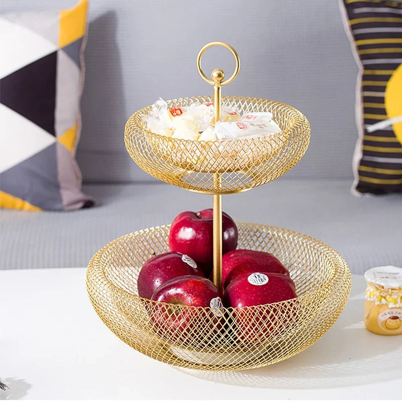 Elegant Multi-Tier Fruit Basket