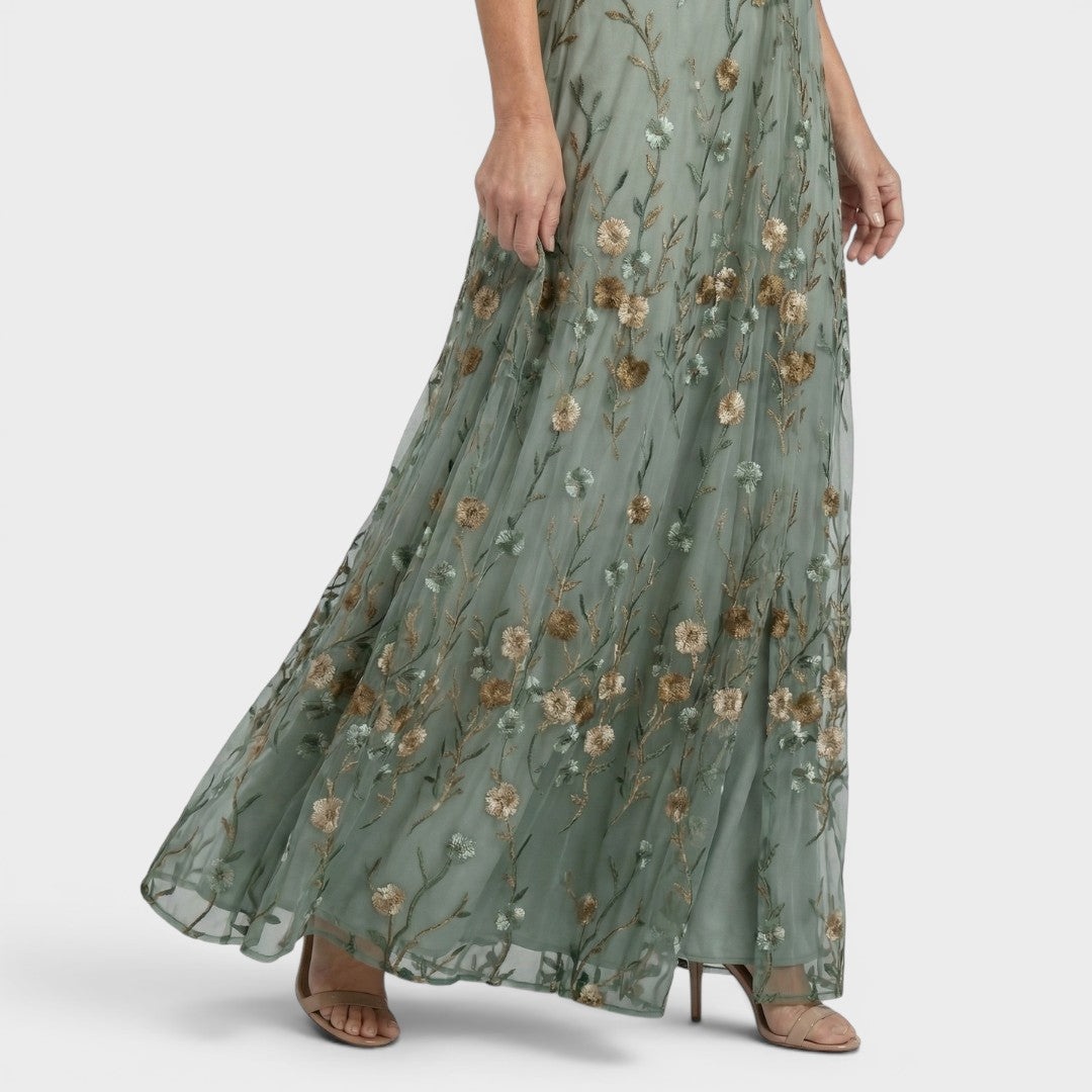 Daniela | Vestido Longo Frente Única Fluido e Elegante Feminino