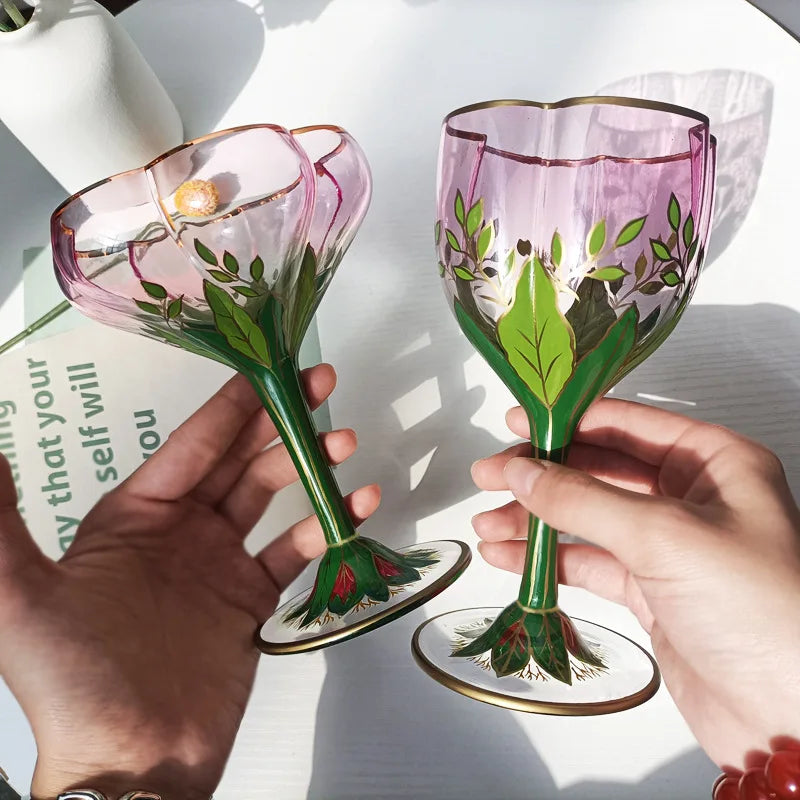 Medieval Elegance Crystal Goblet Set