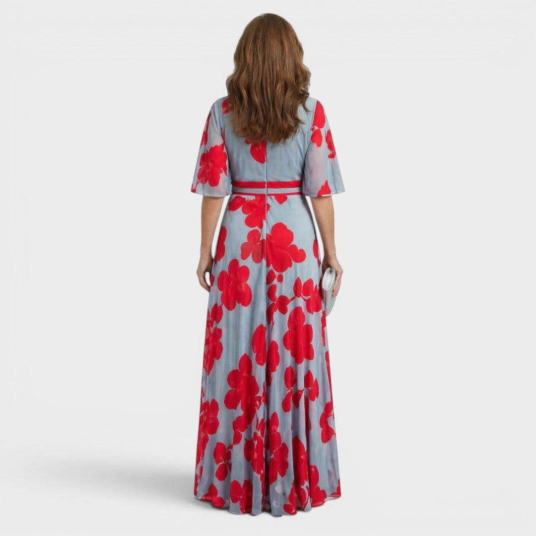 Daniela | Vestido Longo Frente Única Fluido e Elegante Feminino
