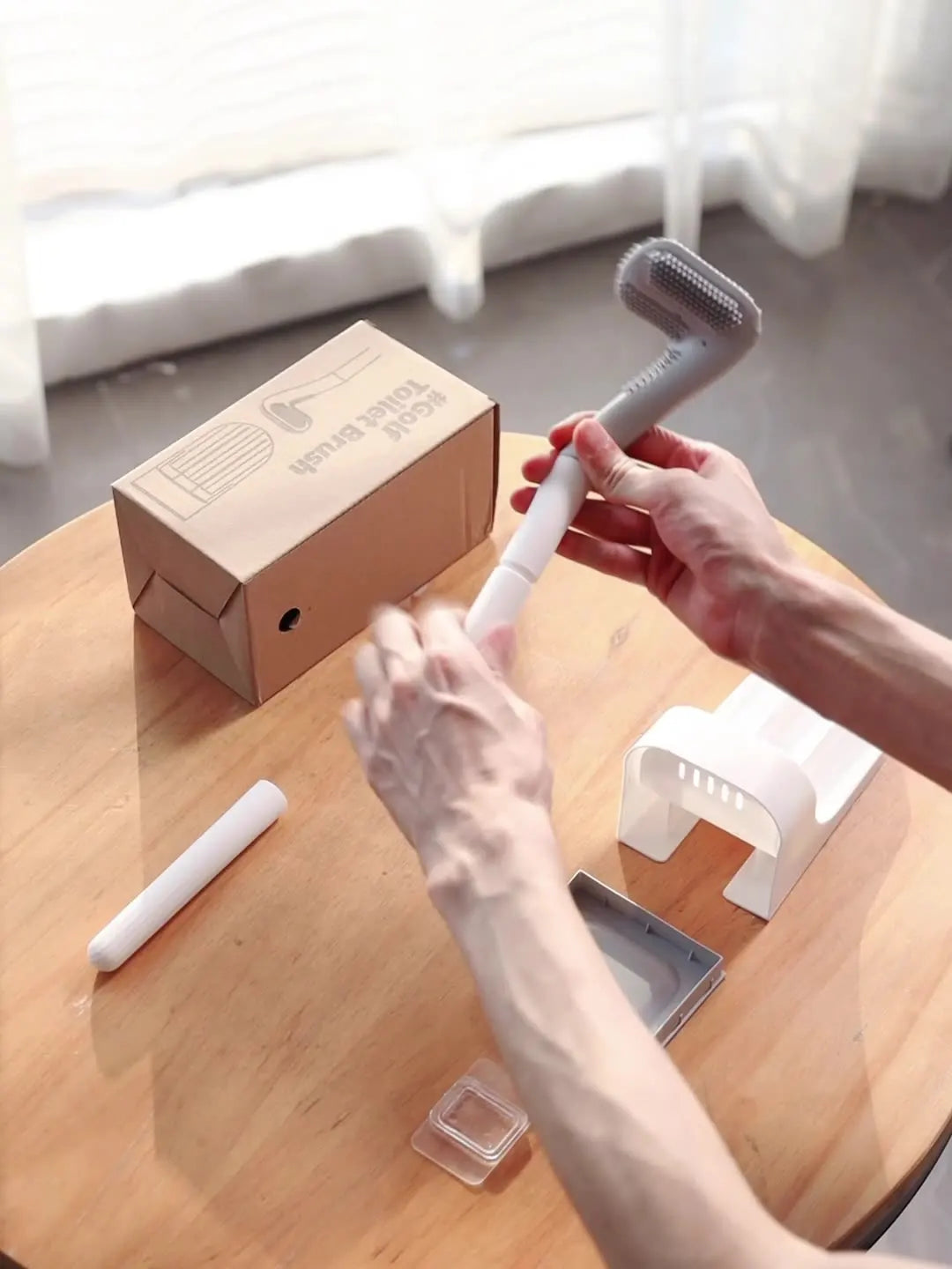 Silicone Toilet Brush with Drying Holder