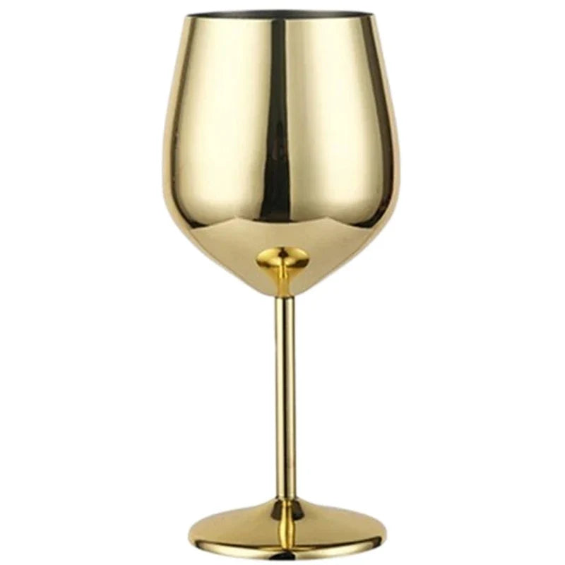 Elegant Stainless Steel Wine Goblet