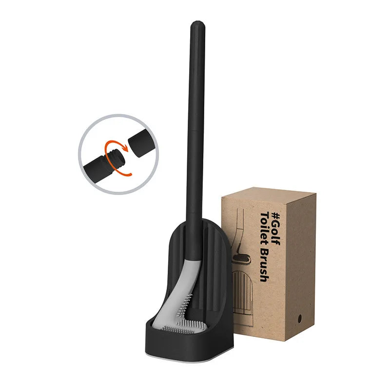 Silicone Toilet Brush with Drying Holder