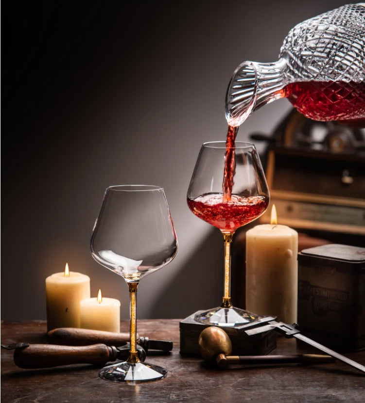 Elegant Crystal Wine Set