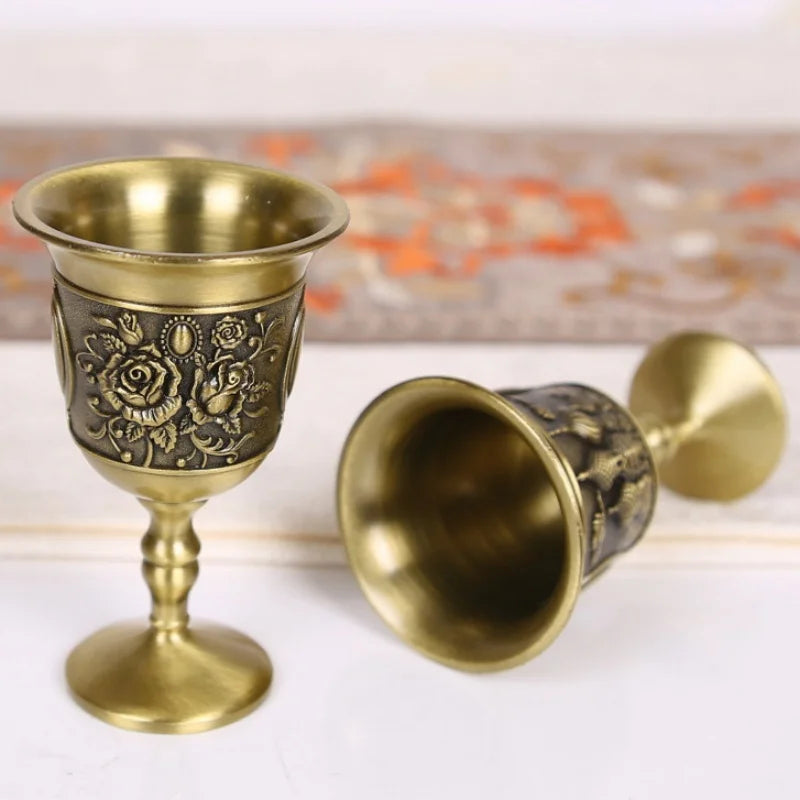 Vintage Bronze Shot Glass