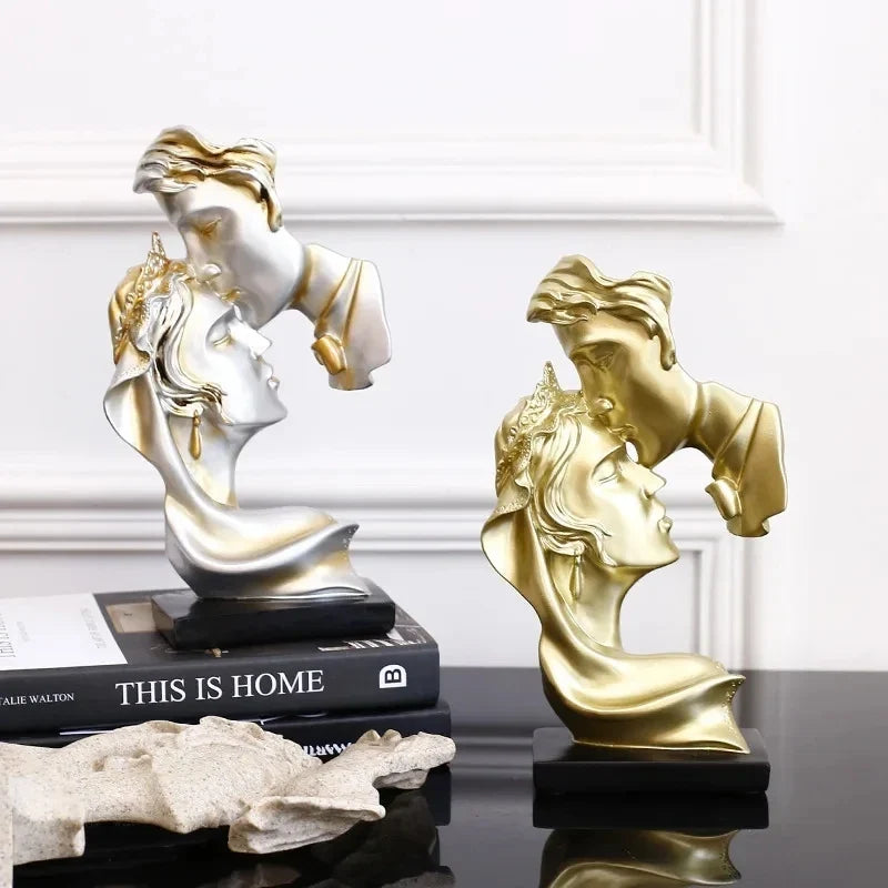 Elegant Lovers Resin Sculpture