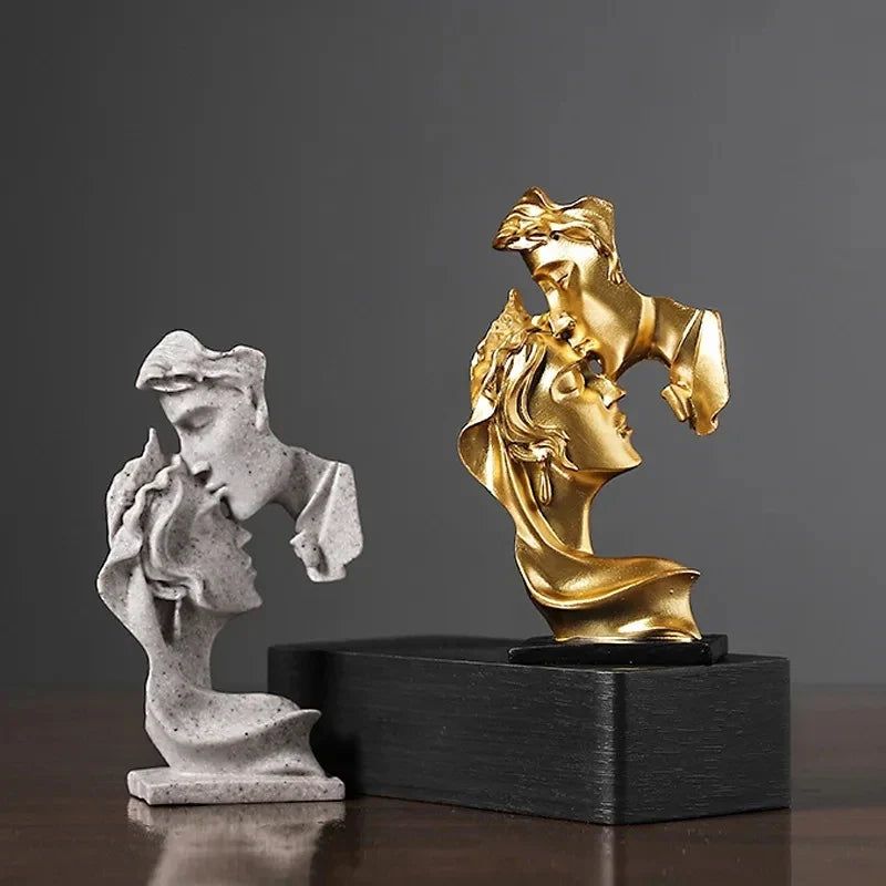 Elegant Lovers Resin Sculpture