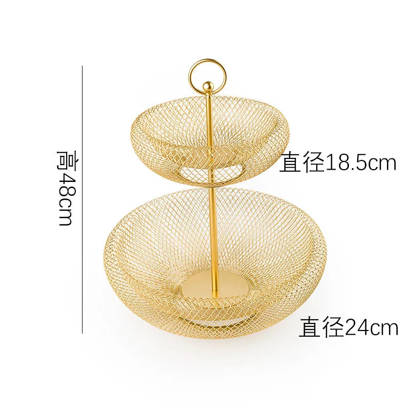 Elegant Multi-Tier Fruit Basket