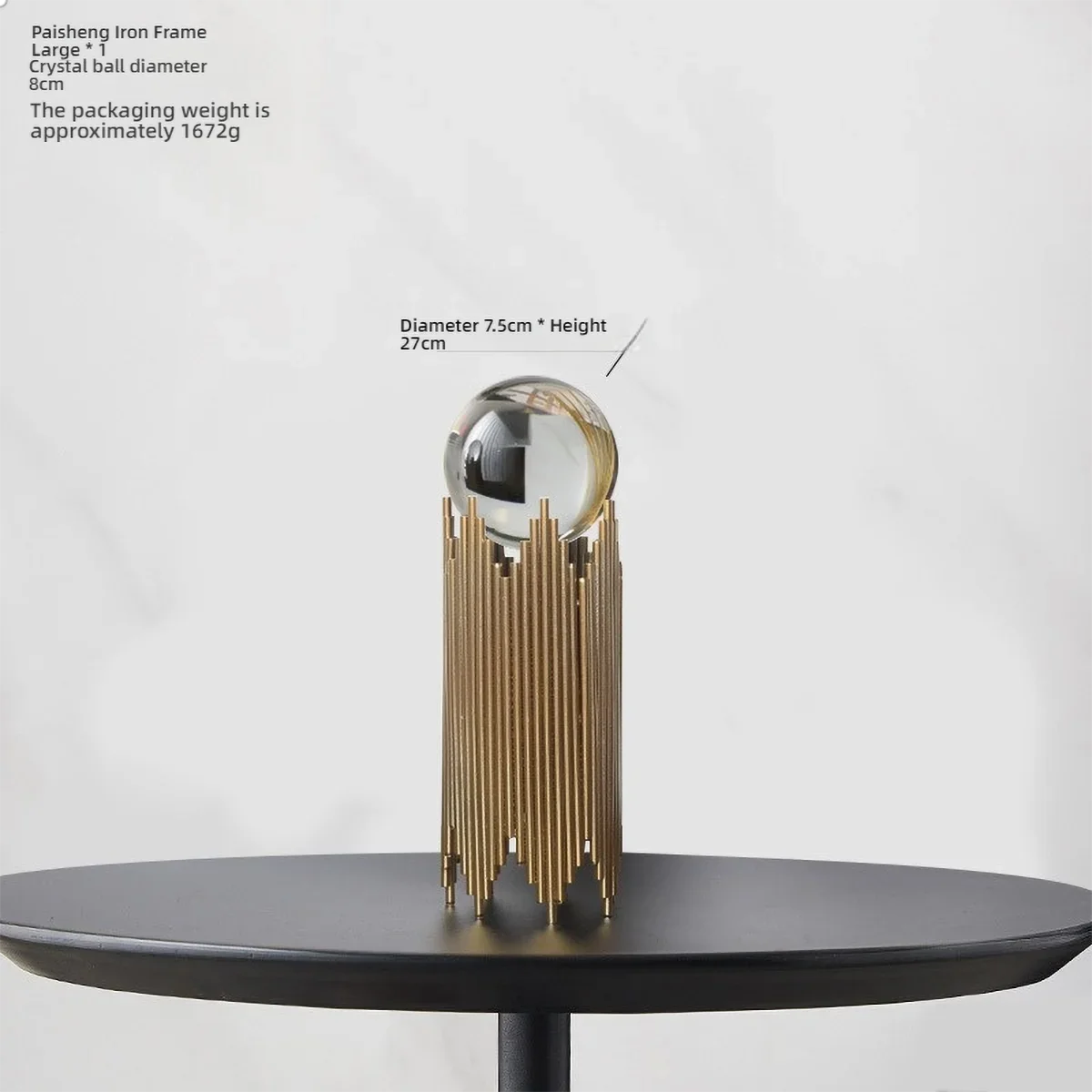 Golden Crystal Decor Set