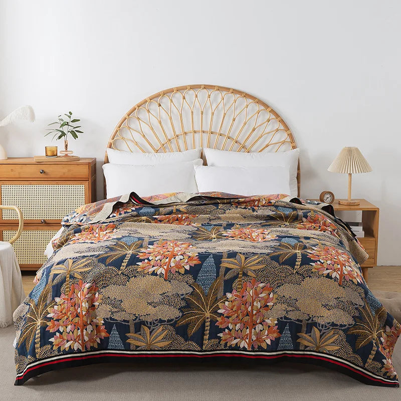 Boho Cotton Throw Blanket