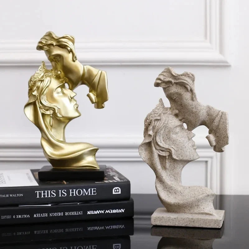 Elegant Lovers Resin Sculpture
