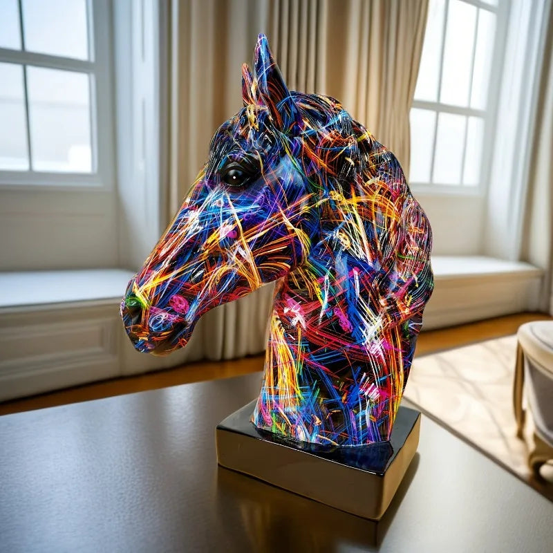 Vibrant Graffiti Animal Sculpture