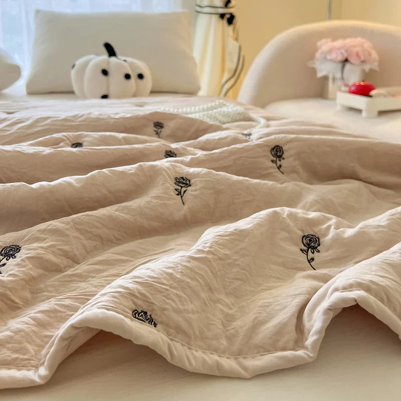 Embroidered Summer Quilt