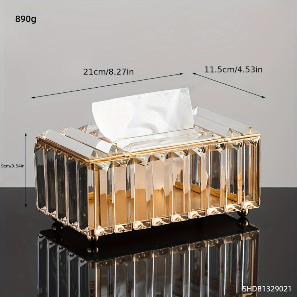 Elegant Crystal Tissue Box
