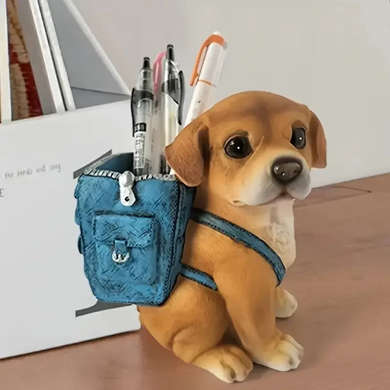 Adorable Puppy Pen Holder